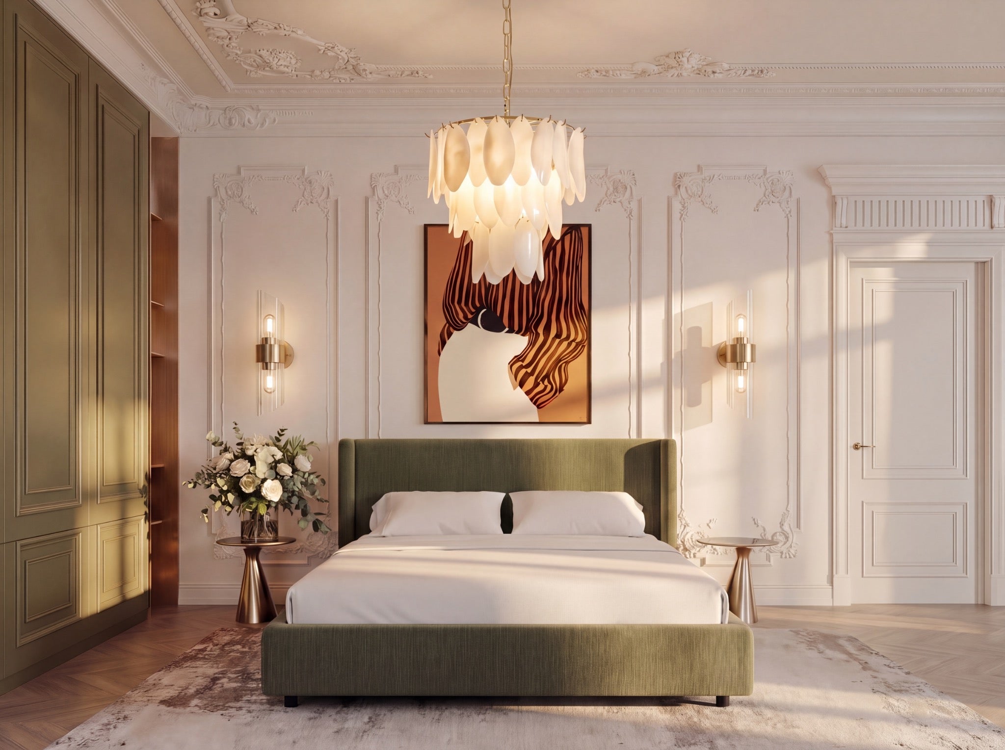 Entrance Made Chandelier, Brass