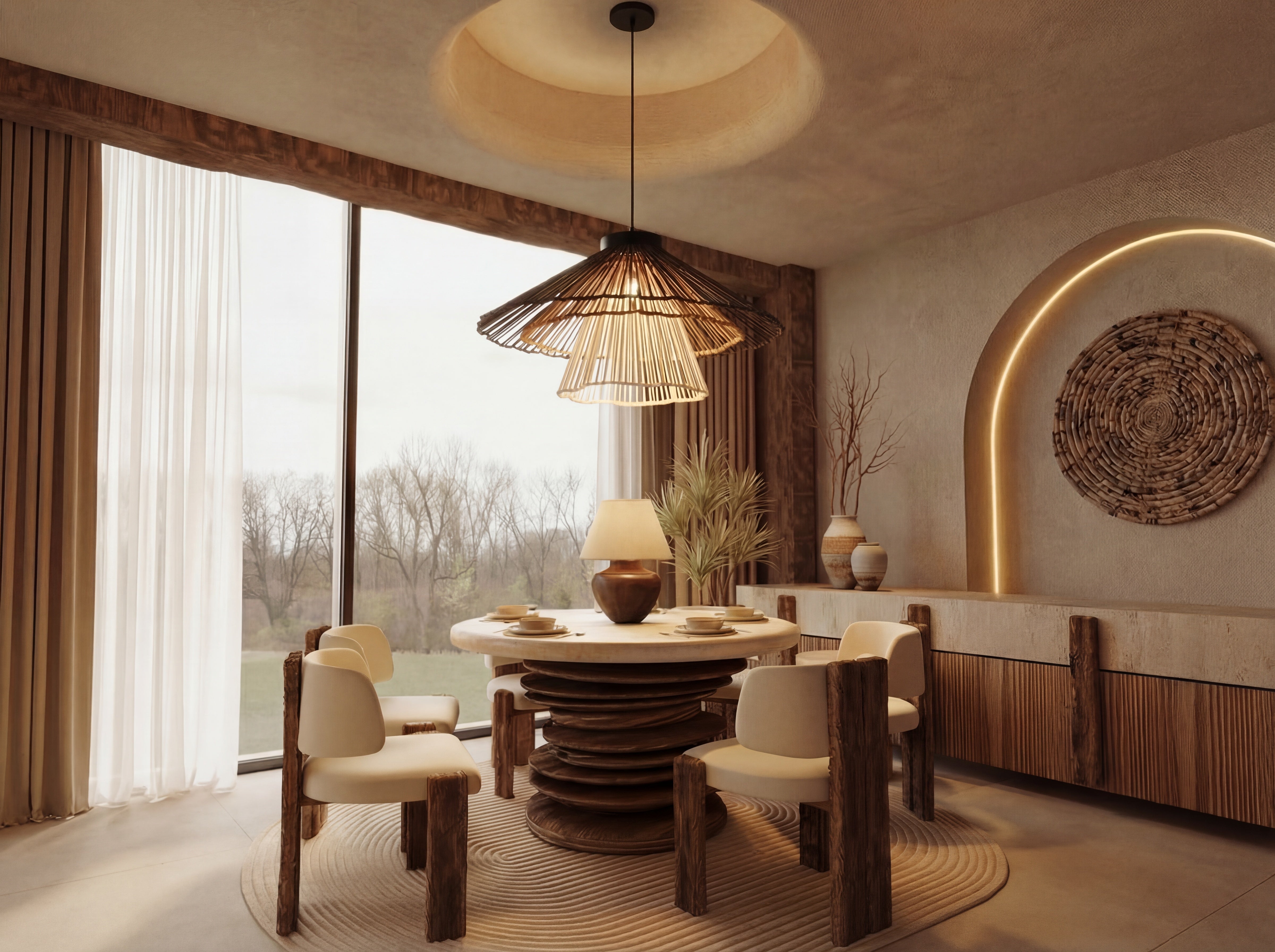 Gathered Below Pendant Lamp