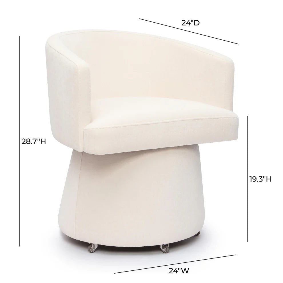 Between Appointments Chair in Cloud, dimensions
