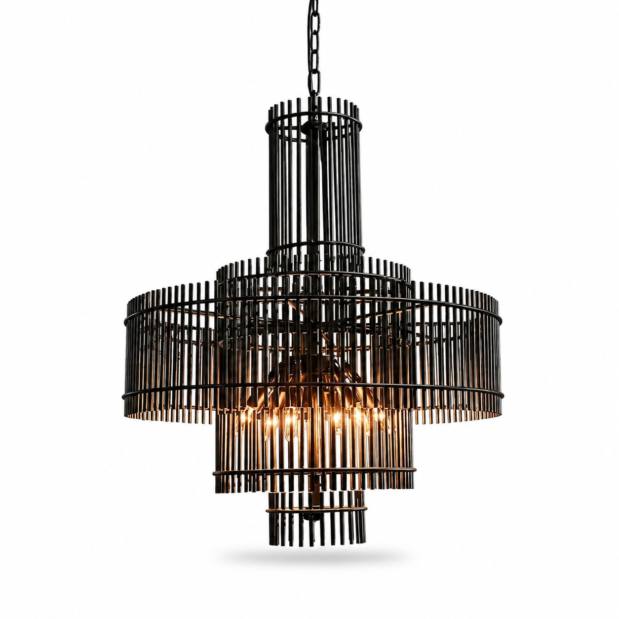 Caged Glow Chandelier