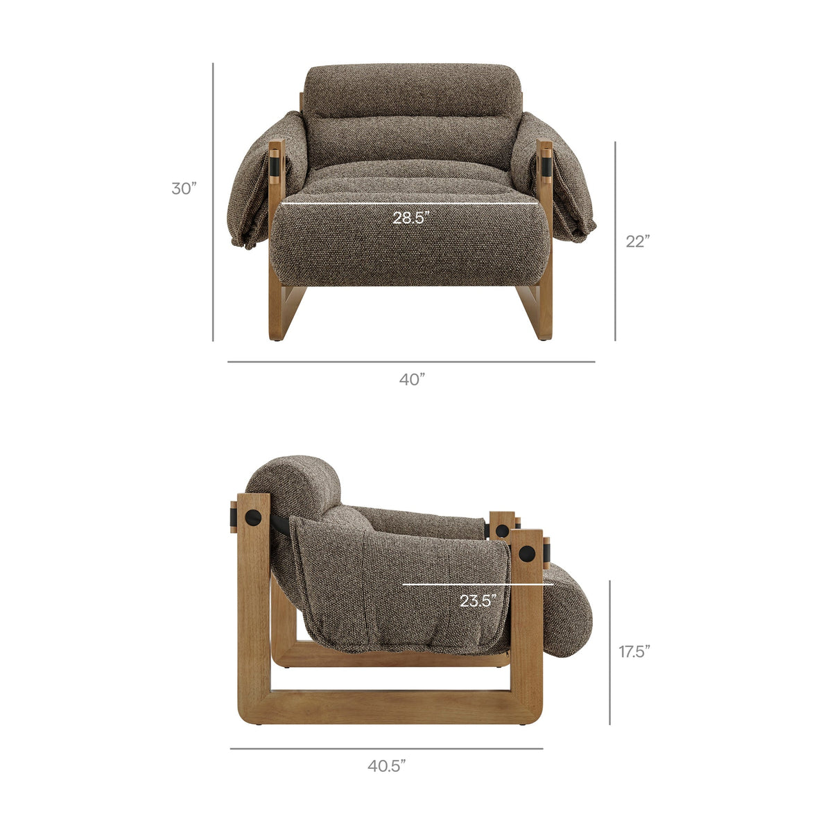 Somewhere To Be Fabric Chair