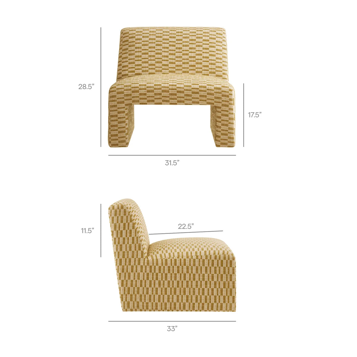 Time Well Spent Checked Chair