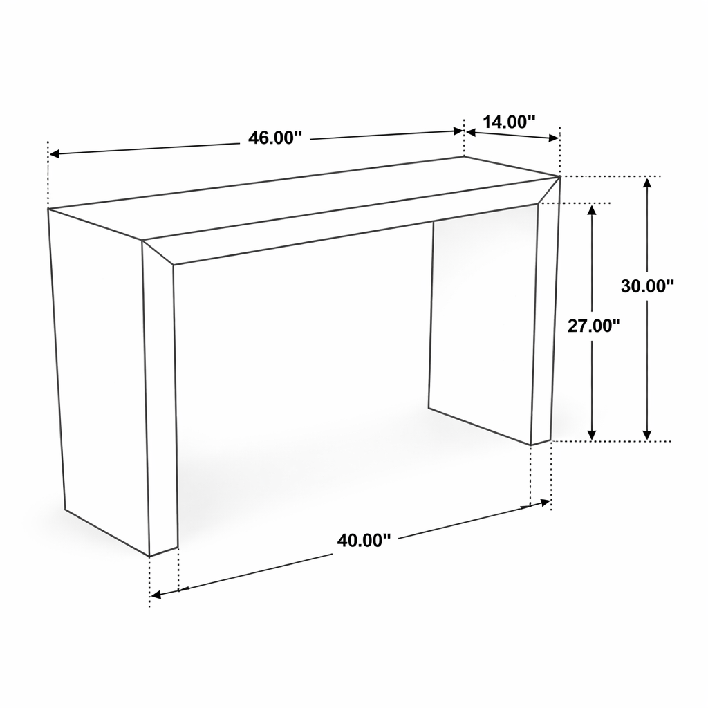 Grounded Moment Console Table