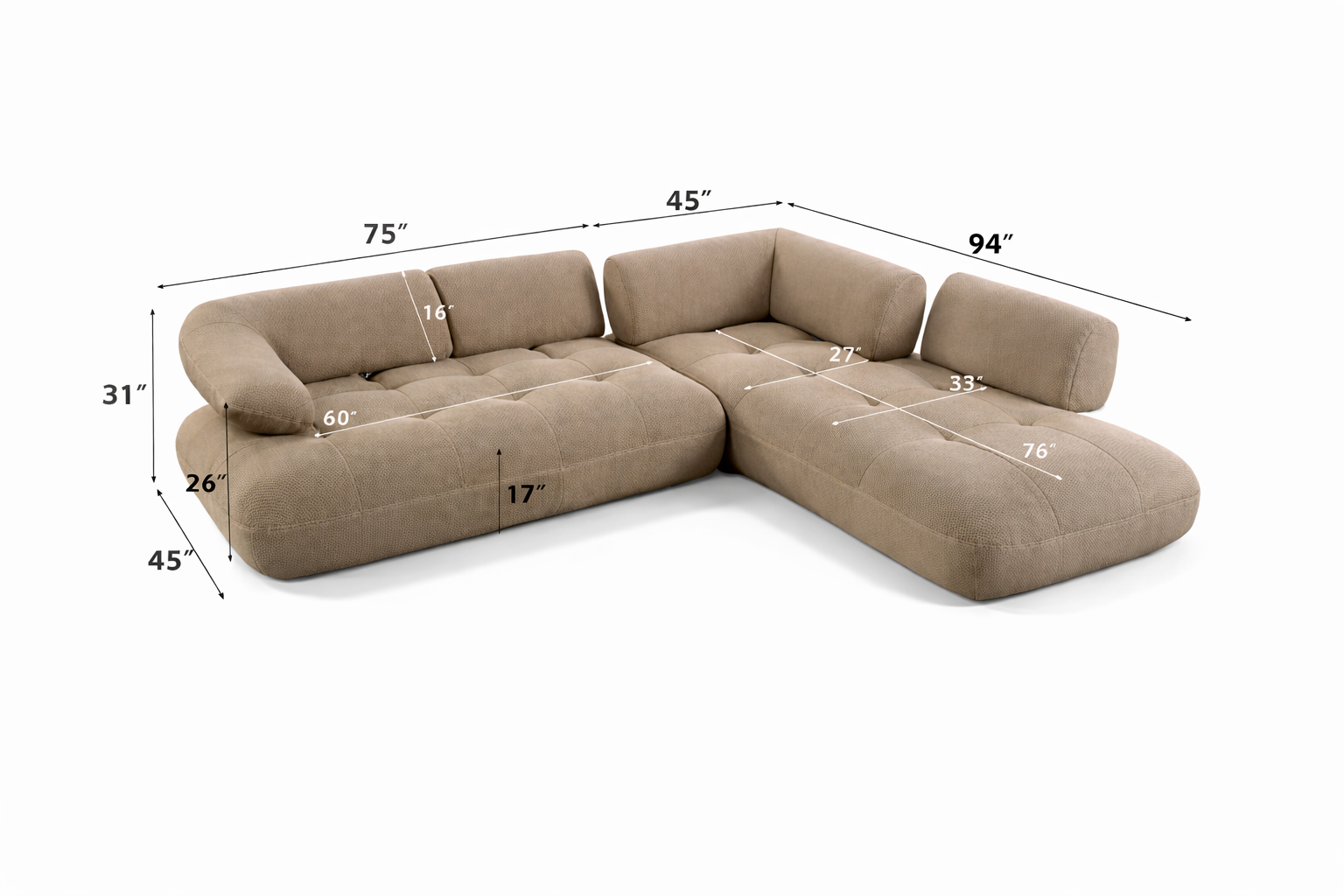 Just Us Modular Sectional