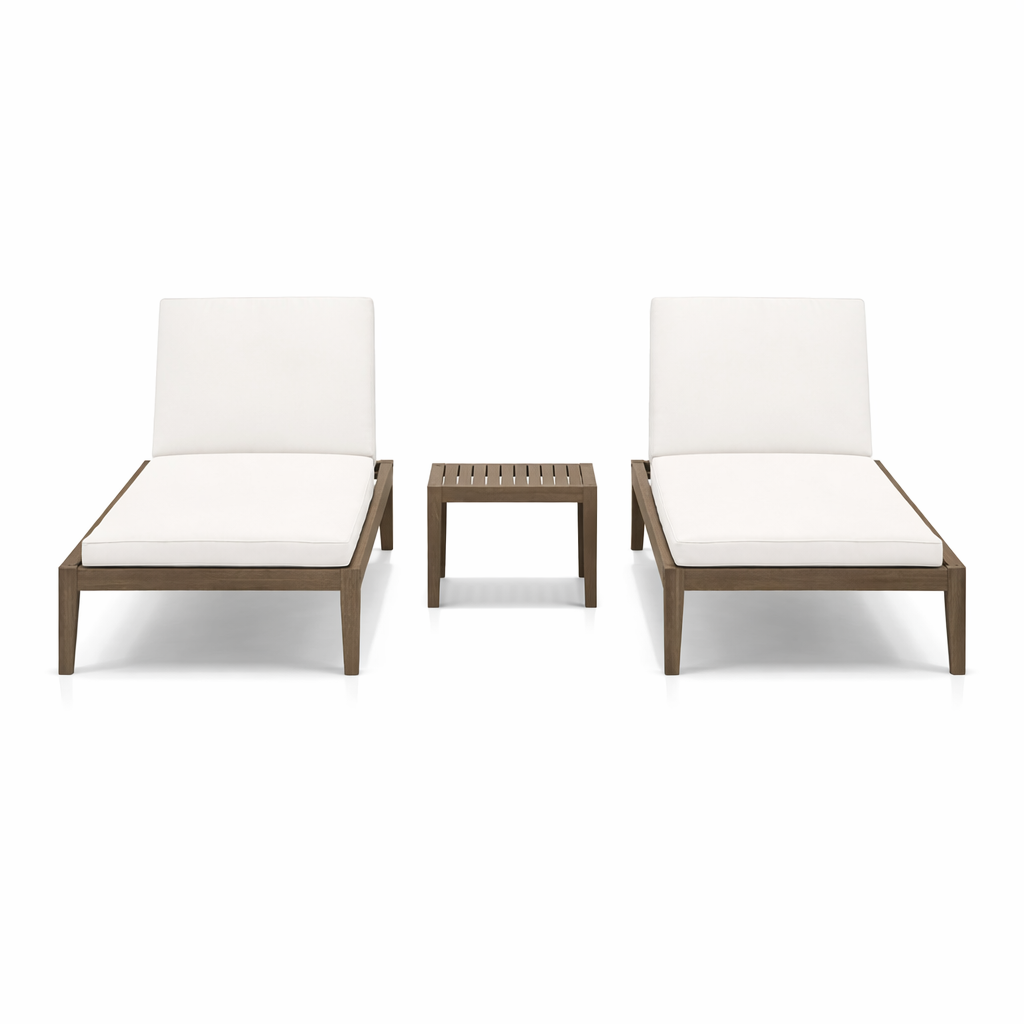 Sunlit Rest 3-Piece Outdoor Lounger