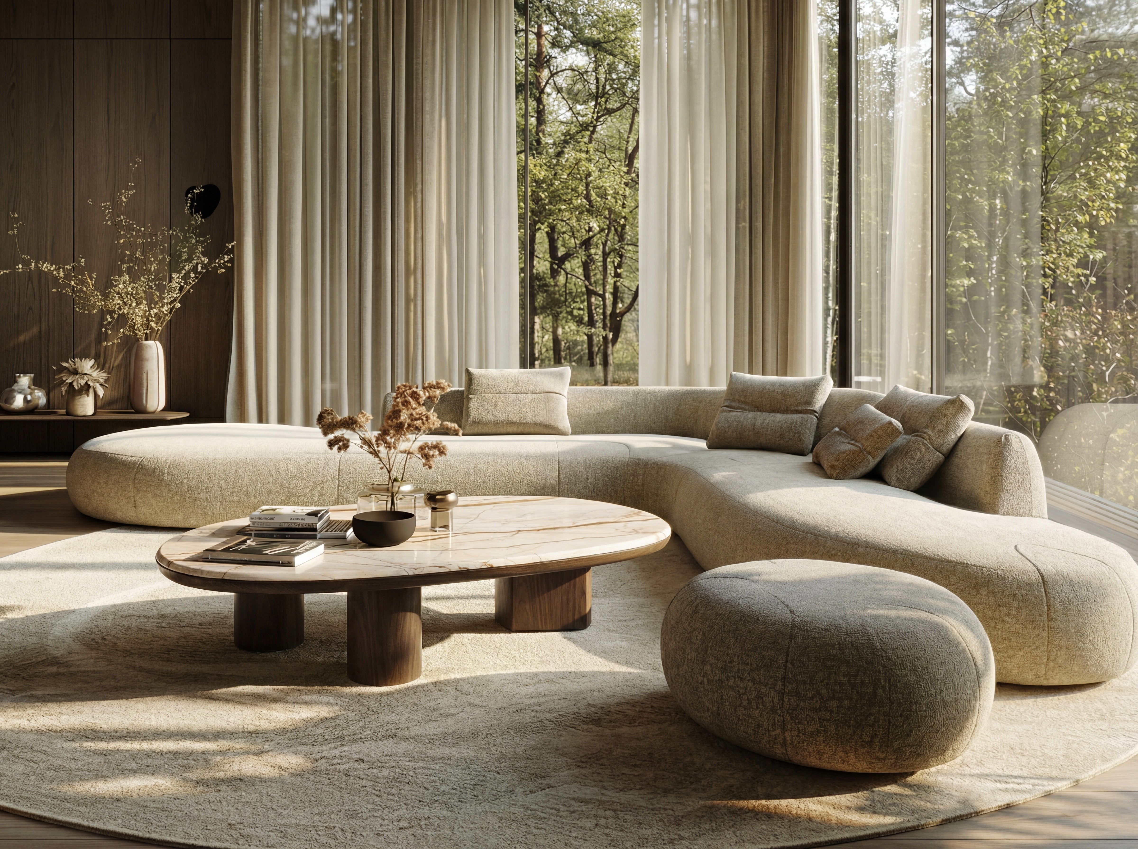 Shape of Living Coffee Table